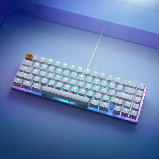 Glorious PC Gaming Race Glorious Gmmk 2 Compact Gaming Mechanical Keyboard Tenkeyless with Glorious Fox switches and RGB lighting (English US) White