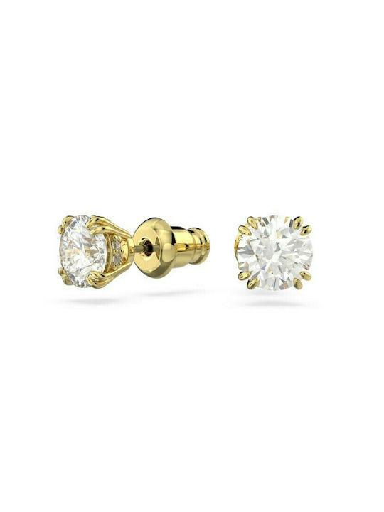 Swarovski Constella Stud Σκουλαρίκια Καρφωτά Επιχρυσωμένα με Πέτρες