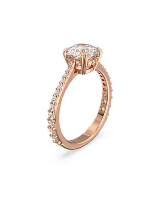 Swarovski Single Stone Constella with Rose Gold Plating