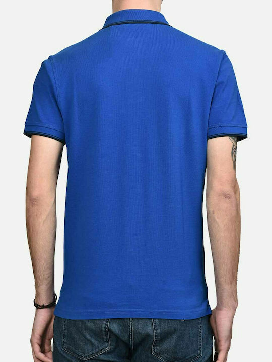 Ascot Men's Short Sleeve Blouse Polo RoyalBlue