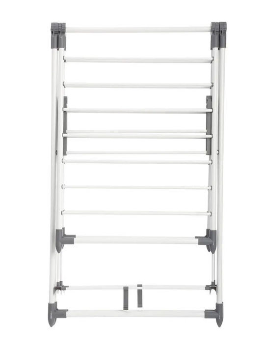 5Five Lut Stainless Steel Folding Floor Clothes Drying Rack with Hanging Length 15m