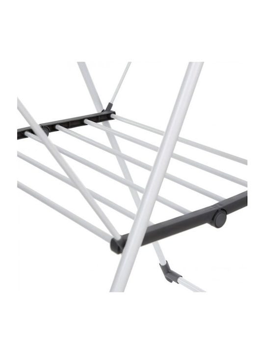 5Five Sinai Stainless Steel Folding Floor Clothes Drying Rack with Hanging Length 16m
