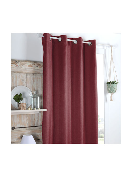 Curtain with Grommet S-F Copenhague Rouge R68937009 140x260cm