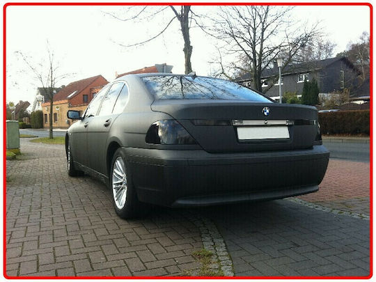 mcCarbon Car Membrane Stickers Carbon 100 x 60cm for Car Lights in Black Color 1pcs
