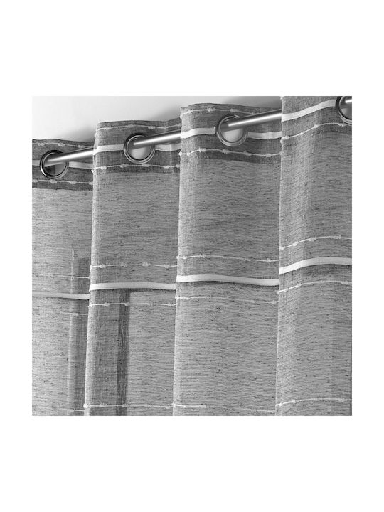 Spitishop Vorhänge mit Grommet L-C Aloria Graue 140x240cm