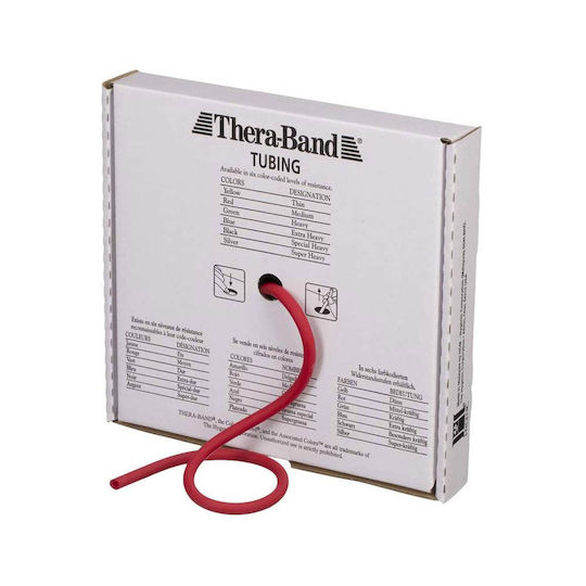 Thera-Band 51130 Bandă de rezistență pentru exerciții Gymtube Mediu Roșu 1m 1m