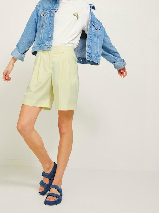 Women's High-waisted Shorts Pastel Yellow