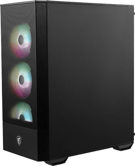MSI MAG Forge 112R Gaming Midi Tower Computer Case with Side Window and RGB Lighting Black