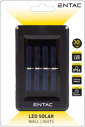 Entac ESL2W-1W Wall Mounted Solar Light 1W 30lm IP54