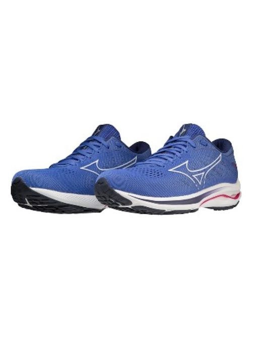 Mizuno Wave Rider 25 Damen Sportschuhe Laufen Blau