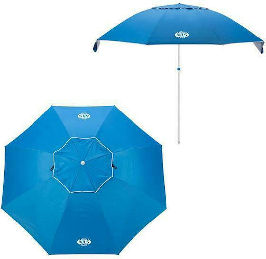 Nils NC7822 Beach Umbrella Diameter 2.2m Blue