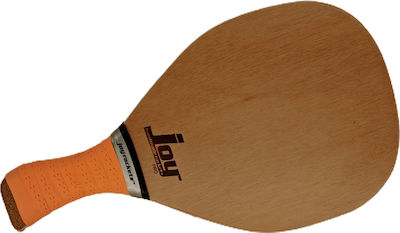 Joy Yatagan Beach Racket Beige 370gr with Slanted Handle Orange