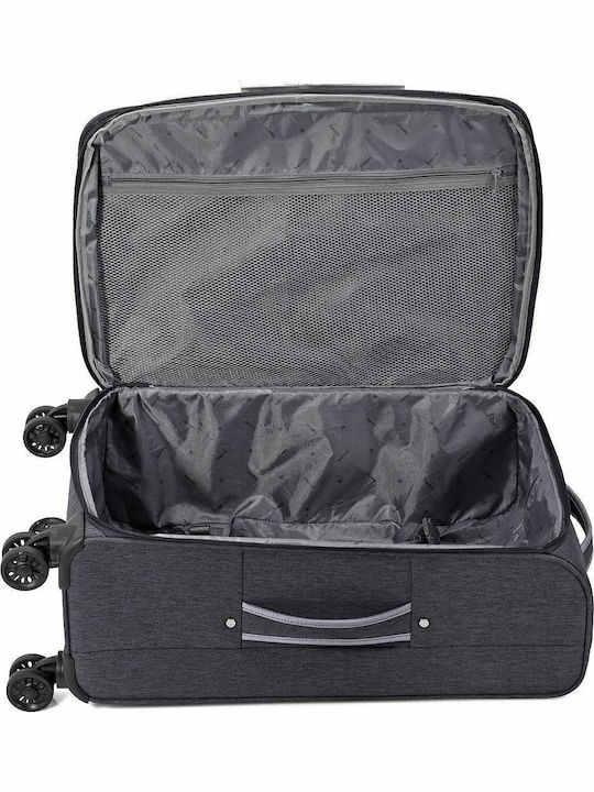 Benzi BZ5661/60 Mittlerer Hartschalen-Koffer Schwarz mit 4 Rädern Höhe 60cm