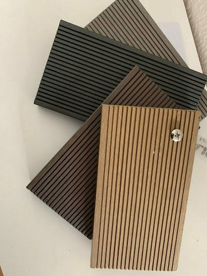 Newplan Deck Περίφραξης Κήπου Καφέ από WPC 360x11x2εκ. Καφέ