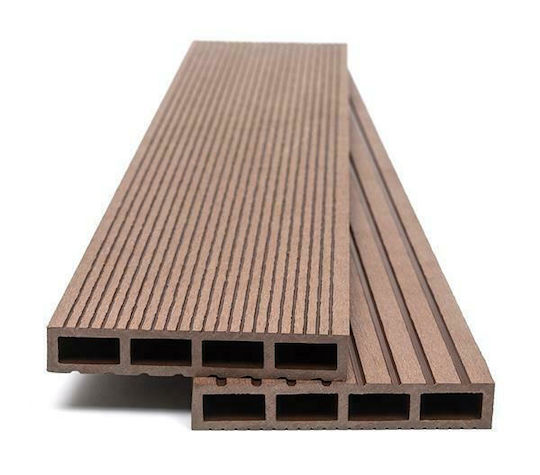 Newplan Deck Περίφραξης Κήπου Καφέ από WPC 360x11x2εκ. Καφέ