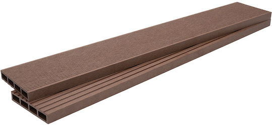 Newplan Deck Περίφραξης Κήπου Καφέ από WPC 360x11x2εκ. Καφέ