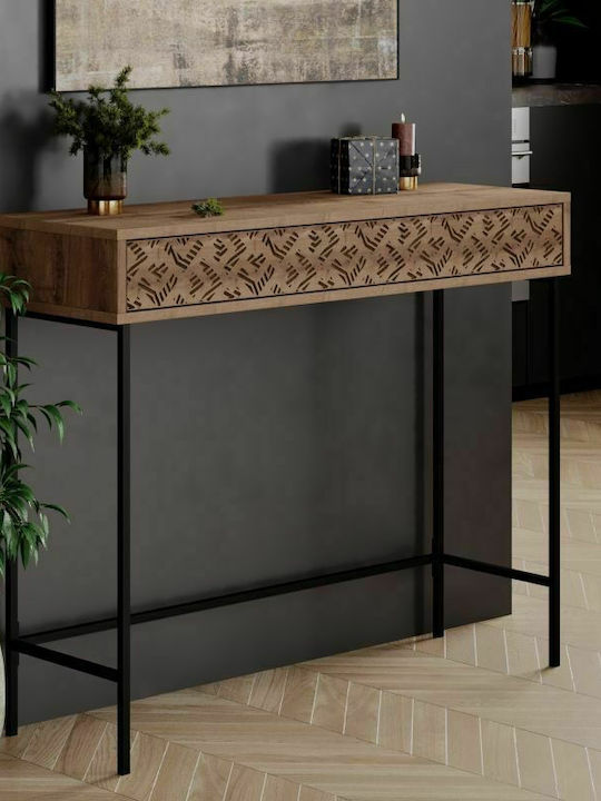 Elettra Konsole Walnut / Black L110xB35.5xH90cm