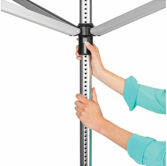 Brabantia Lift-O-Matic Πτυσσόμενη Απλώστρα Δαπέδου για το Κήπο Μεταλλική με Μήκος Απλώματος 50m
