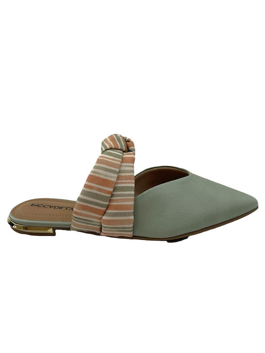 Piccadilly Flat Mules Green