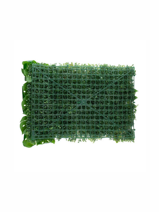 GloboStar Artificial Foliage Panel Pixari - Fern - Monstera - Amarantos 60x40cm