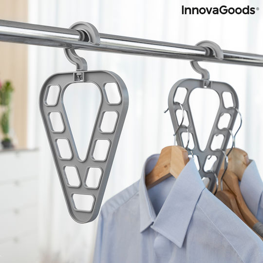 InnovaGoods Orzer Κρεμάστρα Ντουλάπας για Φουλάρια Πλαστική Γκρι V0103535 2τμχ