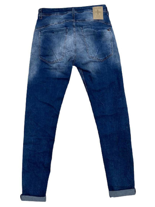 Damaged Jeans Men's Jeans Pants in Slim Fit Blue