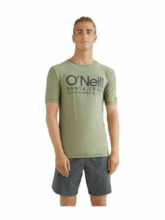 O'neill Cali Ανδρική Κοντομάνικη Αντηλιακή Μπλούζα Πράσινη