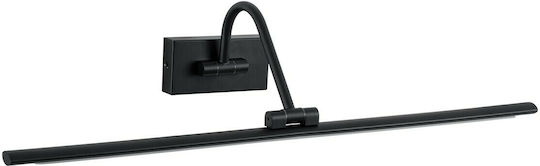 GloboStar Mira Modern Leuchte Badezimmer mit Integrierter LED und Neutralweißes Licht Schwarz 60x13cm