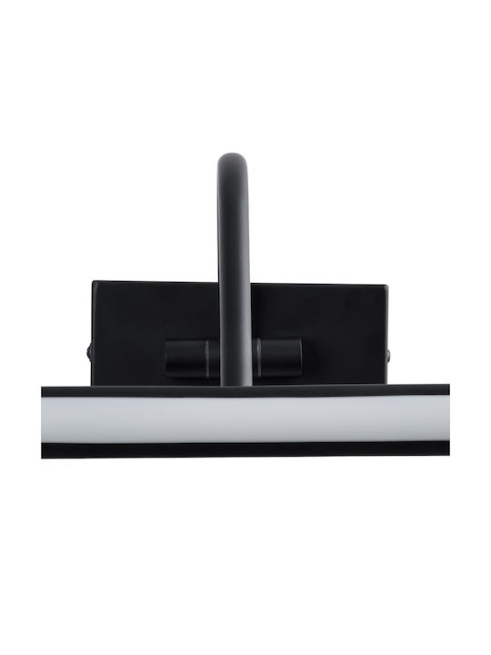 GloboStar Mira Modern Lamp Bathroom with Integrated LED and Natural White Light Black 60x13cm