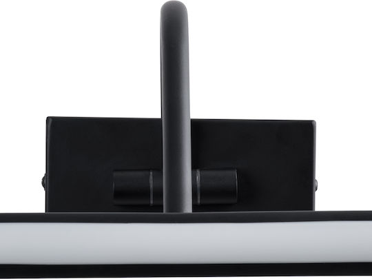 GloboStar Mira Modern Leuchte Badezimmer mit Integrierter LED und Neutralweißes Licht Schwarz 60x13cm