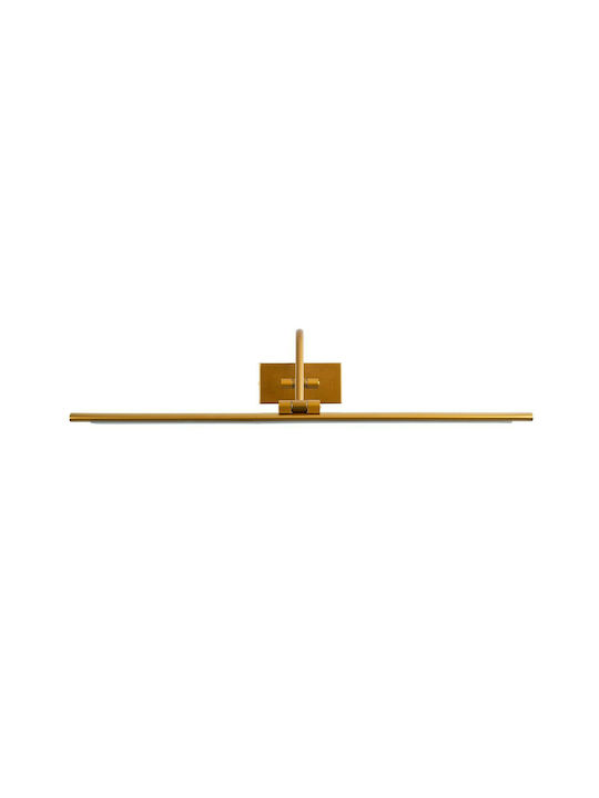 GloboStar Mira Modern Lamp Bathroom with Integrated LED and Natural White Light Copper 60x13cm