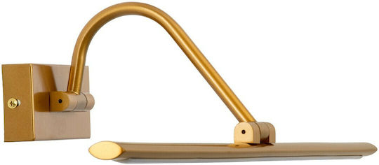 GloboStar Mira Модерен Осветително тяло За баня с вграден LED Меден 60x13см.