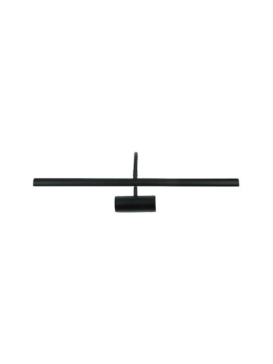GloboStar Trois Modern Lamp Bathroom with Integrated LED and Natural White Light Black 60x18cm