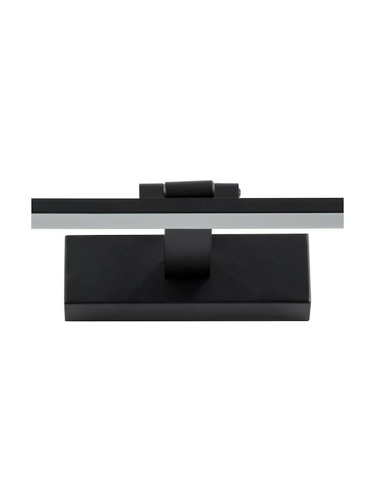 GloboStar Ellis Modern Lamp Bathroom with Integrated LED and Natural White Light Black 60x6cm