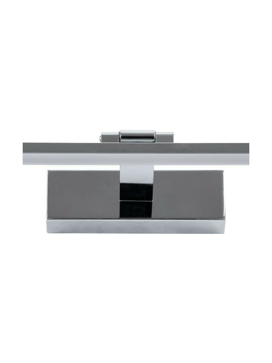 GloboStar Ellis Modern Lamp Bathroom with Integrated LED and Natural White Light Silver 60x6cm
