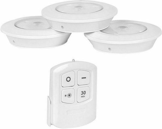 LED Lumină Spot pentru dulapuri cu Alimentare cu baterie și Telecomandă WL-600 1buc