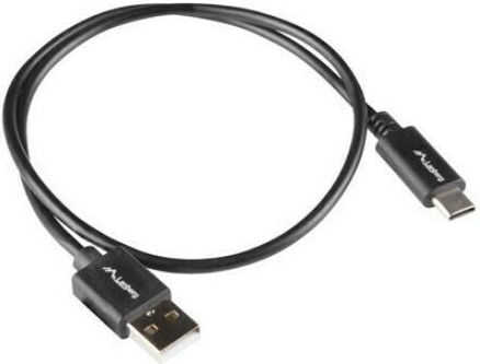 Lanberg USB 2.0 Cable USB-C Male - USB-A Black 1.8m