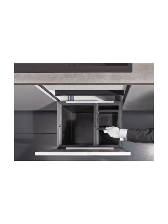Blanco Flexon ΙΙ 45/2 Waste Bin Recycling Plastic for Cabinet Black 32lt 1pcs