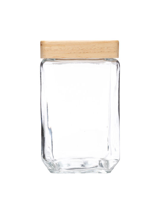 Atmosphera Pasta Jar with Lid Glass Transparent 1250ml 1 Piece
