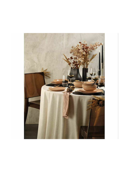 Max Home Soho / Mood Πιάτο Ρηχό από Πορσελάνη Salmon με Διάμετρο 30cm