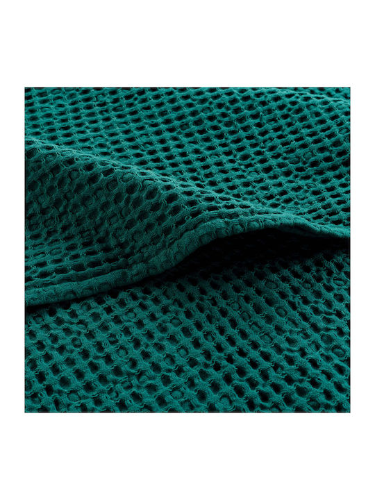 L-C Gaufrette Κουβέρτα Πικέ Καναπέ 125x150εκ. Petrole