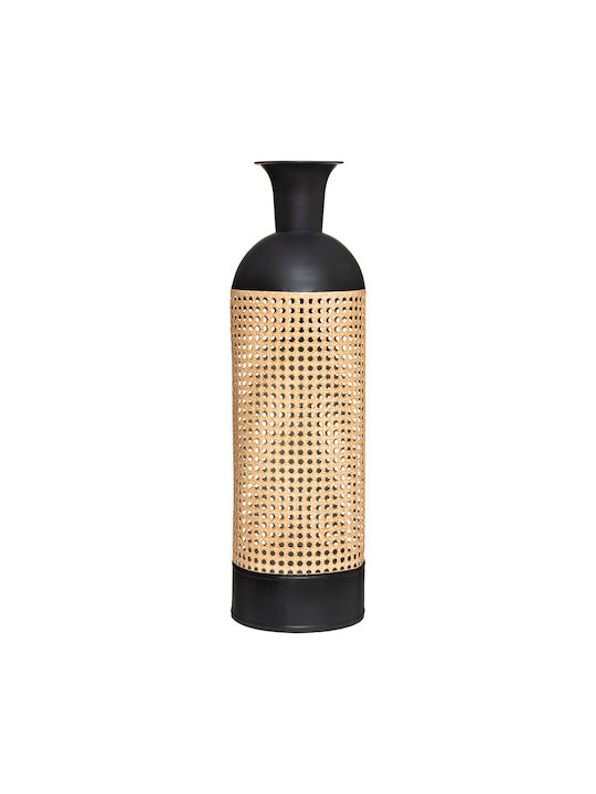 Atmosphera Decorative Vase Black 18.5x18.5x61.5cm