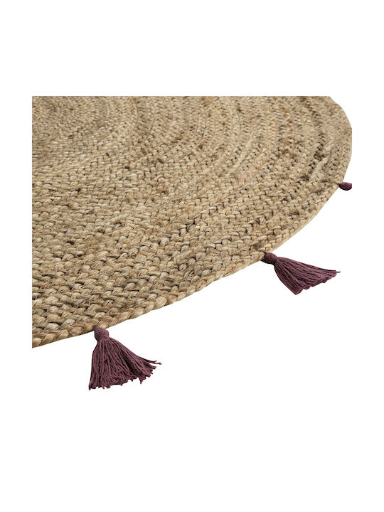 L-C Shira Καλοκαιρινό Ψάθινο Φ120cm Bordeaux