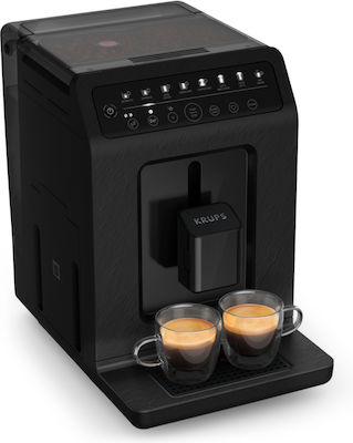 Krups Evidence Eco-Design EA897B10 Automatic Espresso Machine 1450W Pressure 15bar for Cappuccino with Grinder Black