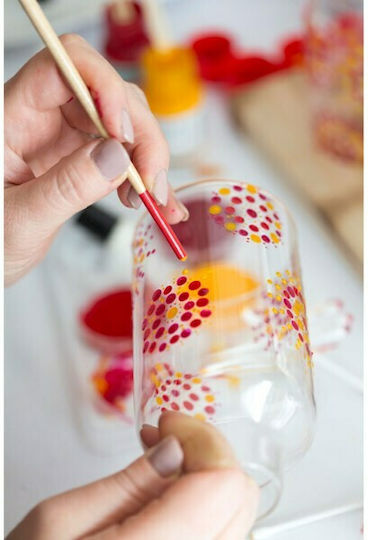 Royal Talens Art Creation Glass & Porcelain Transparent Liquid Craft Paint Orange for Porcelain and Glass 2502 Warm 30ml