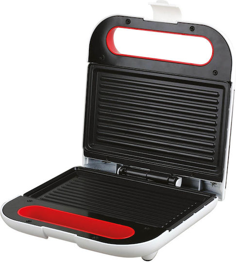 Muhler Sandwich Maker for for 2 Sandwiches Sandwiches 750W White/Red