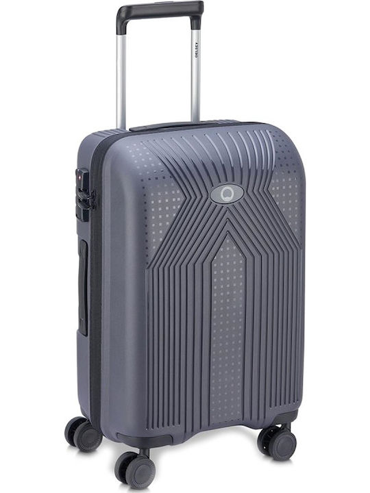Delsey Ordener Cabin Travel Suitcase Hard Gray with 4 Wheels Height 55cm 384680101