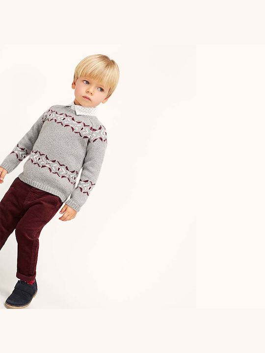 Losan Boys Fabric Trouser Burgundy