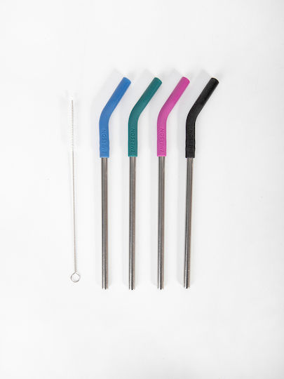 Emerson Strohhalme Eco-Strohhalme mit Bürste 4Stück
