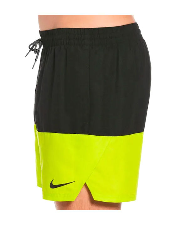 Ανδρικό Μαγιό Βερμούδα Lime/Black με Ρίγες